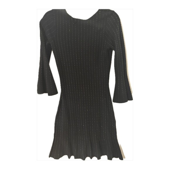 Taylor Black with silver embroidery sweater dress - Picture 3 of 3